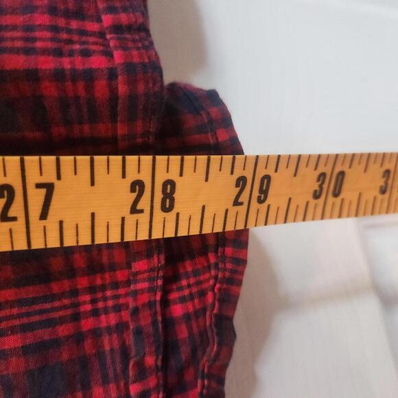 Columbia Men's Red/Blue Plaid Button-Up Shirt Size Medium - Picture 8 of 9